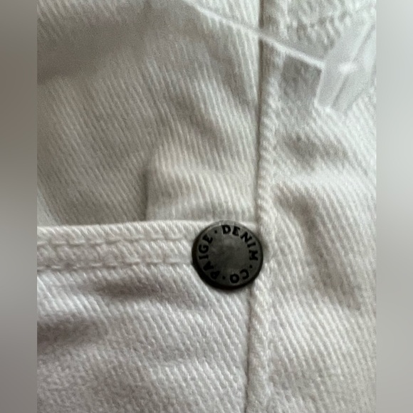 NWOT! PAIGE Skyline Ankle Peg Jeans in Optic White Size 27 Midrise. Skinny. - Picture 14 of 16